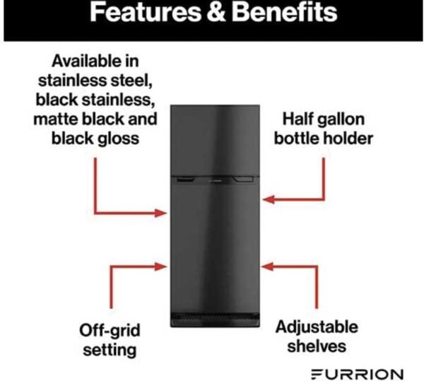 furrion fcr08dcgtabr 8 cubic ft right hinge refrigerator